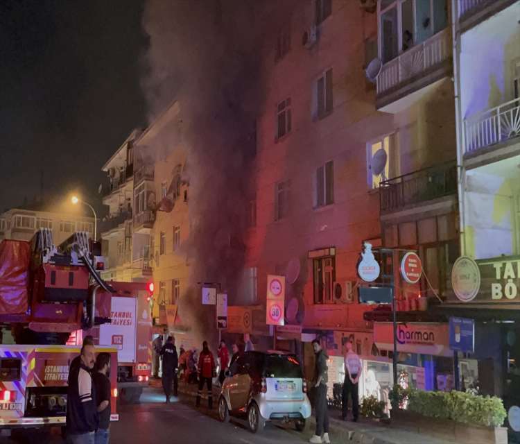 Istanbul'da petshopta çikan yangin söndürüldü  Zafer Arslan- Yanginda farkli türlerdeki çok sayida kus ve balik telef oldu 