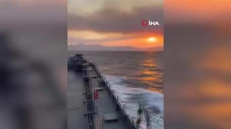Marmaris’teki orman yangınına 7 uçak, 17 helikopter ve 46 arazözle müdahale ediliyor