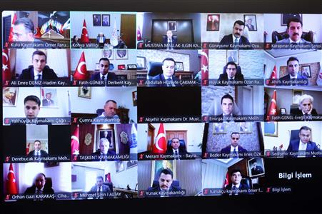 Vali İbrahim Akın Başkanlığında Kaymakamlar Toplantısı Gerçekleştirildi