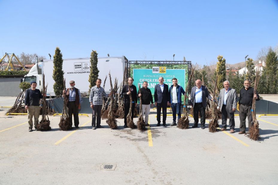 Konya Büyükşehir Tarımsal Kalkınma İçin Bu Sezon 72 bin Meyve Fidanı Dağıtıyor