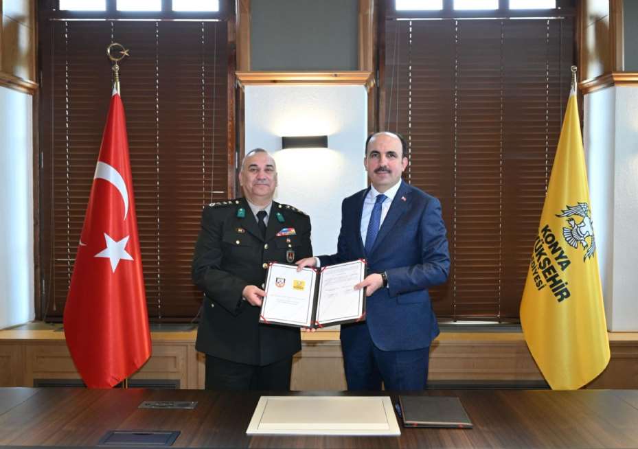 Konya Büyükşehir ile KBRN Savunma ve Güvenlik Tugay Komutanlığı Arasında Eğitim İş Birliği Protokolü İmzalandı