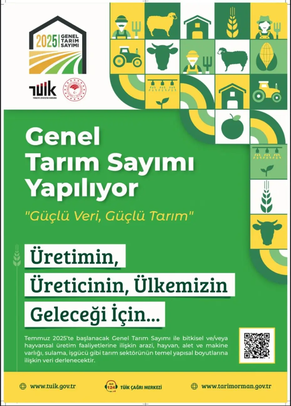 Genel Tarım Sayımı Başladı: Üreticiler Bilgi Vermeye Davet Ediliyor