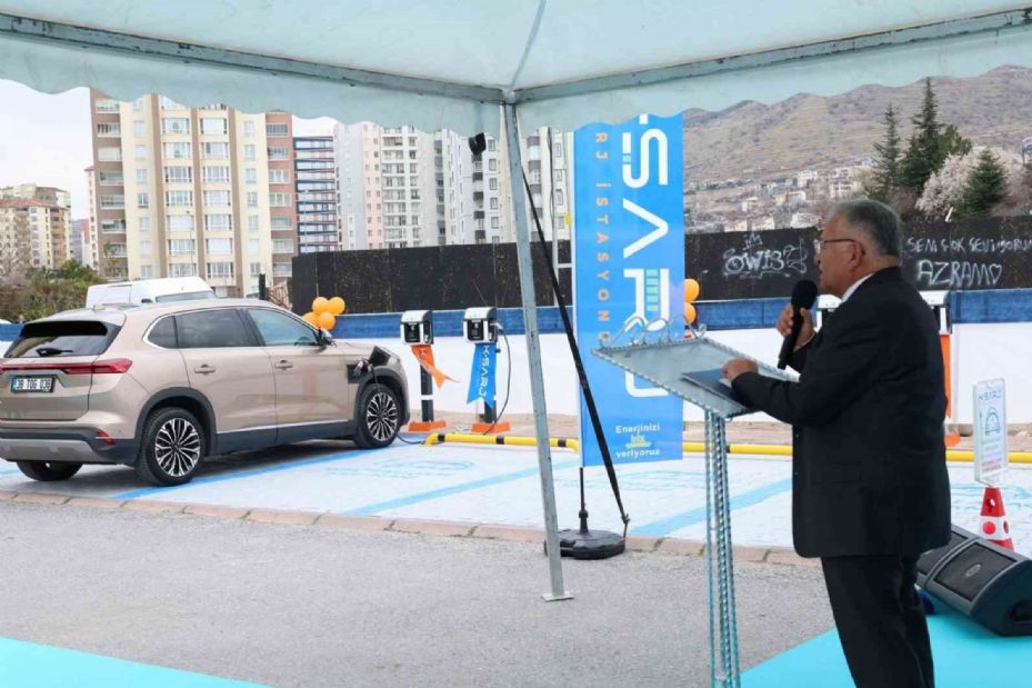 Büyükşehirin elektrikli araç şarj istasyonları K-Şarj ile yaygınlaşıyor