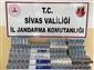 Sivas’ta bir ayda 2 bin 510 paket kaçak sigara ele geçirildi