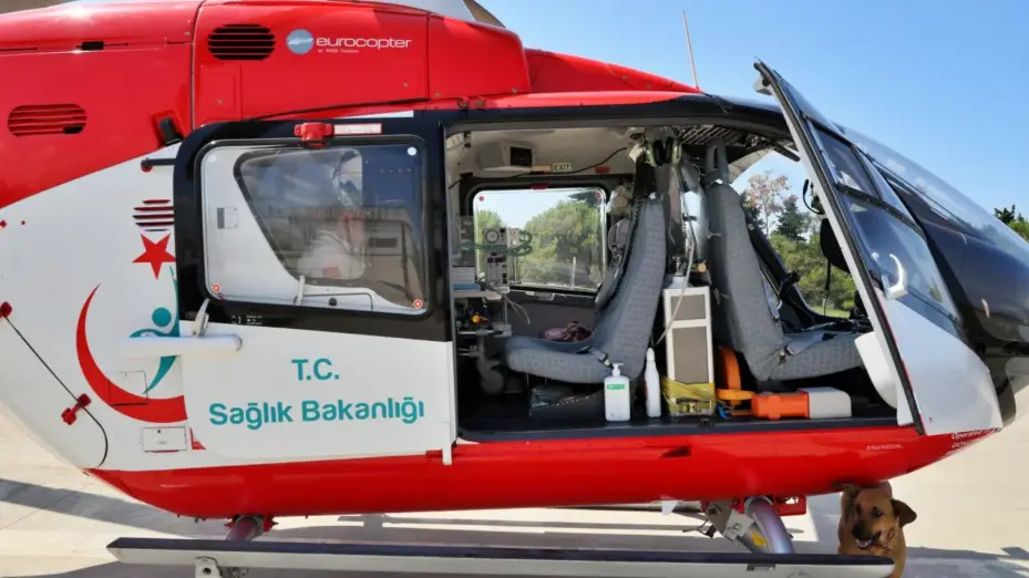 Hava ambulansı böbrek hastası için havalandı