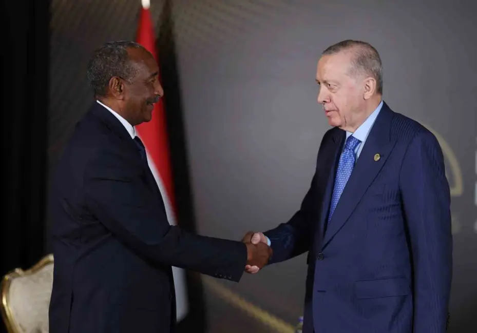 Cumhurbaşkanı Erdoğan, Sudan Egemenlik Konseyi Başkanı Ek Burhan ile görüştü