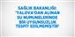 Sağlık Bakanlığı: 