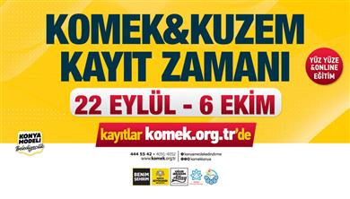 KOMEK ve ASEM’de Yeni Dönem Kayıtları Başlıyor!