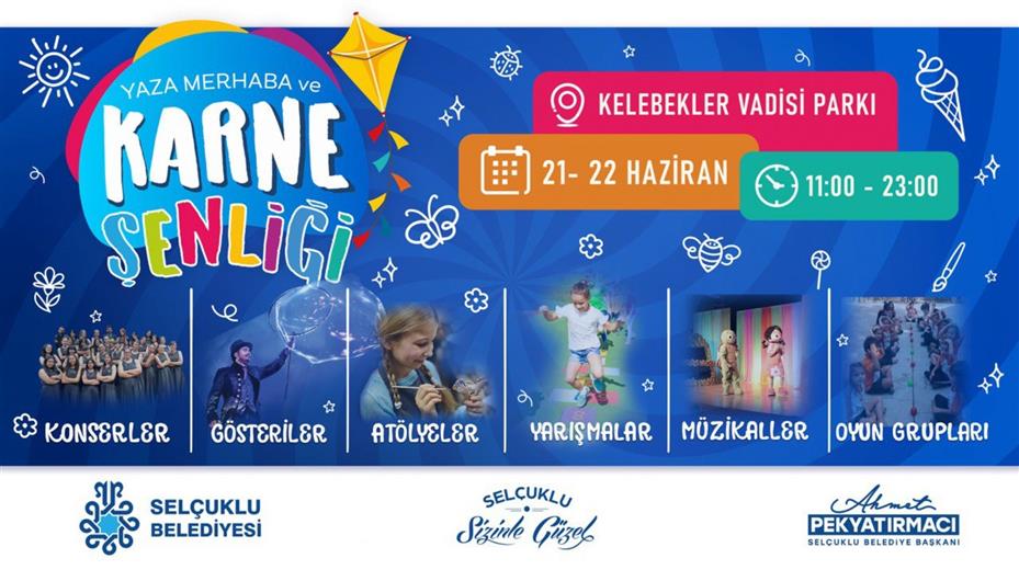Selçuklu Belediyesi'nden Çocuklara Özel Karne Şenliği