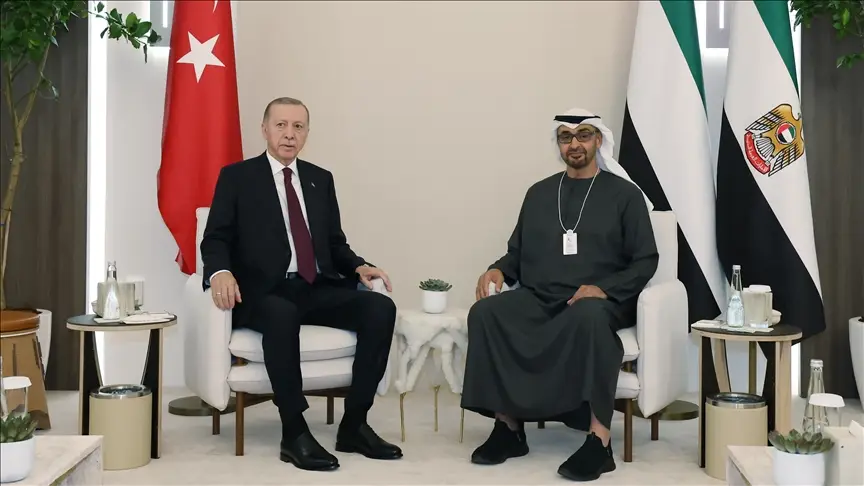 Cumhurbaşkanı Erdoğan, Birleşik Arap Emirlikleri Devlet Başkan Al Nahyan ile görüştü