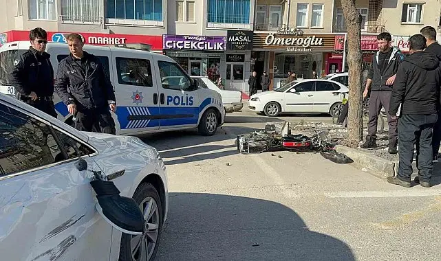 Aksaray’da otomobil ile motosiklet çarpıştı: 1 yaralı
