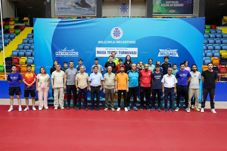 Sporun Merkezi Selçuklu'da Masa Tenisi Heyecanı Yaşandı