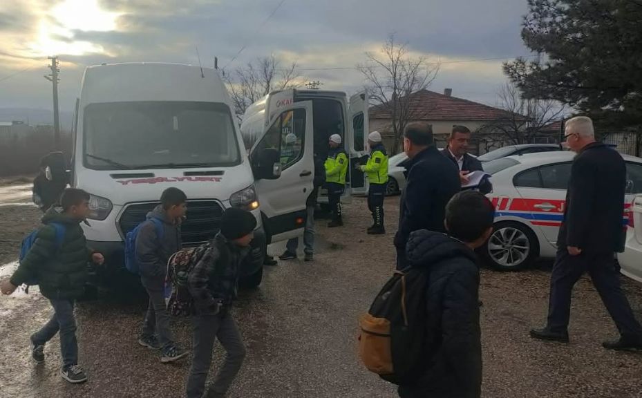 Kırıkkale’de öğrenci servislerine denetim