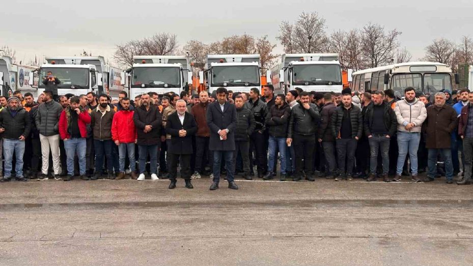 Kayseri’de belediye işçileri iş bıraktı