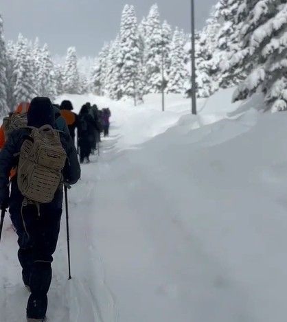 Kırıkkaleli dağcılar Ilgaz Dağı’na tırmandı