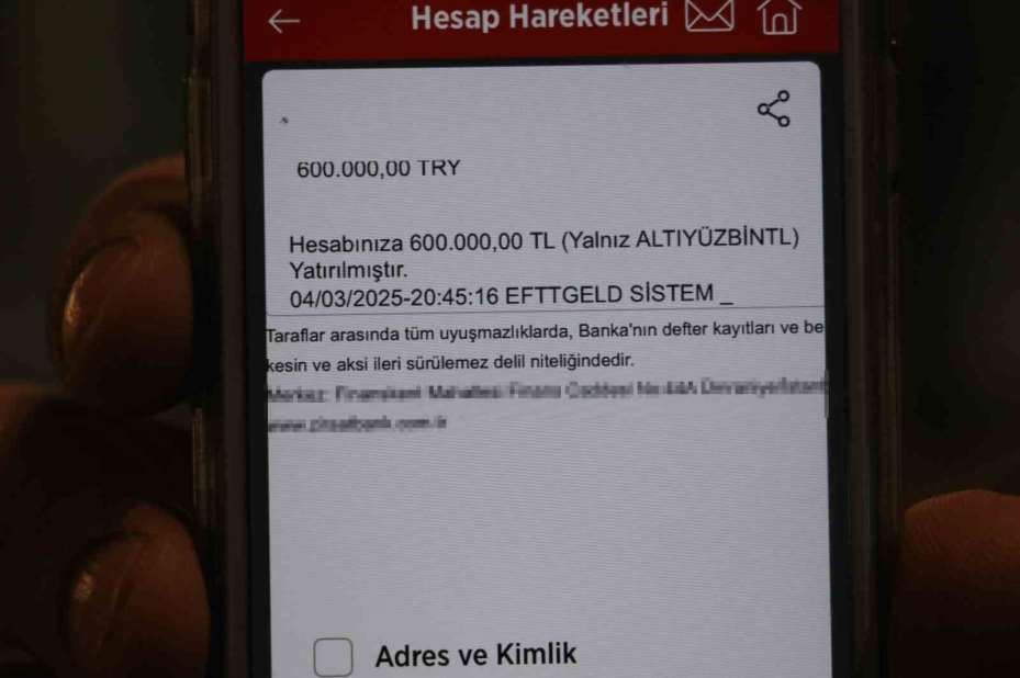 Hesabına 600 TL yerine 600 bin TL gönderildi, neye uğradığını şaşırdı