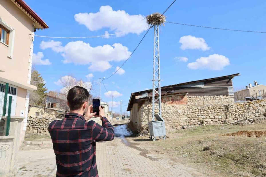 Sivas’ın ‘Leylekli köyü’, baharın müjdeleyicilerini bekliyor