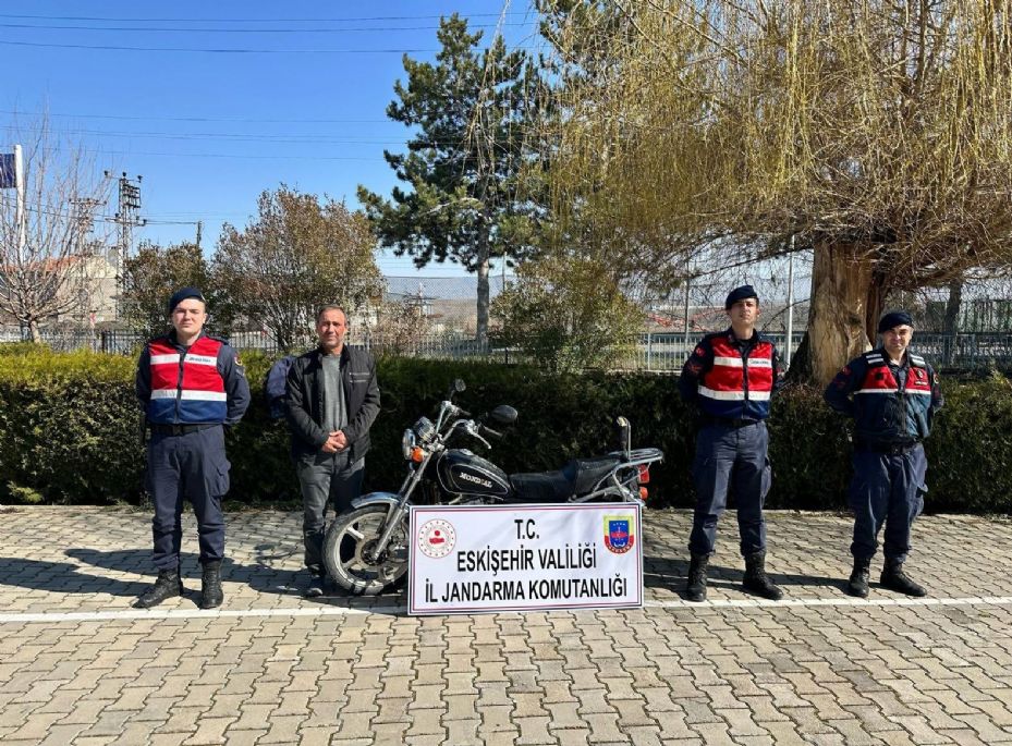 Beylikova’da çalışan motosiklet aynı gün il merkezinde ele geçirildi