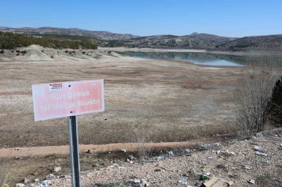 Konya’da barajlarda su seviyesi düştü, tasarrufa dikkat