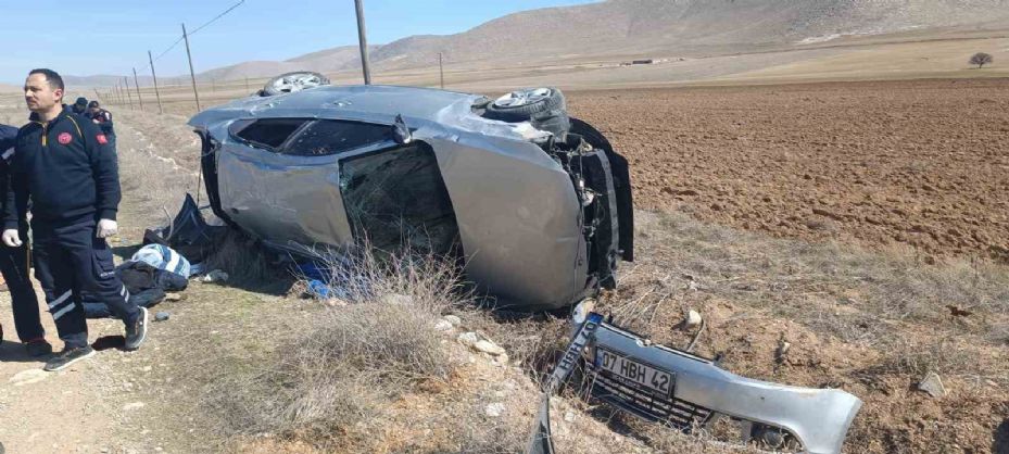 Karaman’da trafik kazası: 1 ölü, 1 yaralı