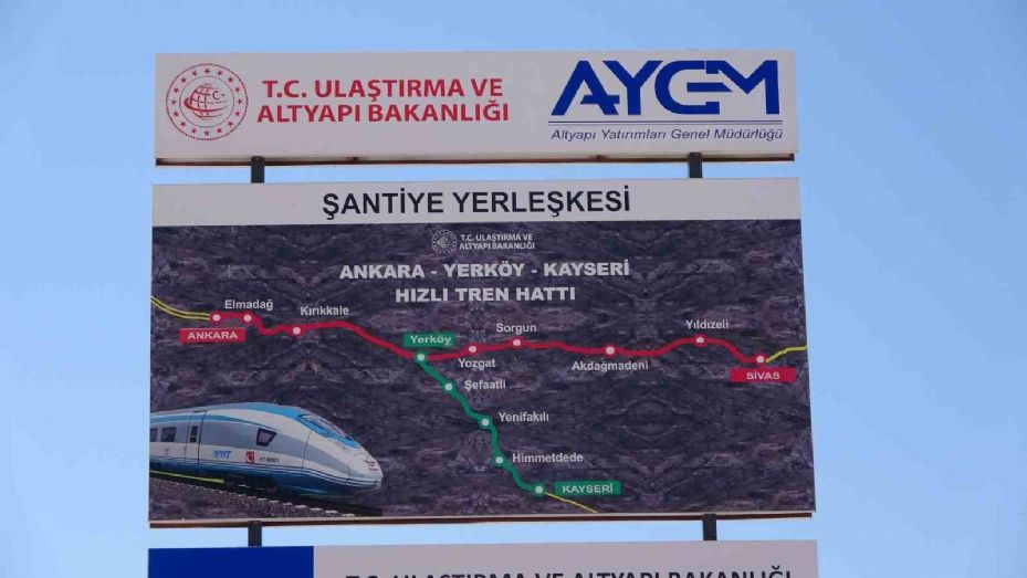 Yozgat’ta Yüksek Hızlı Tren şantiyesi işçileri iş bıraktı