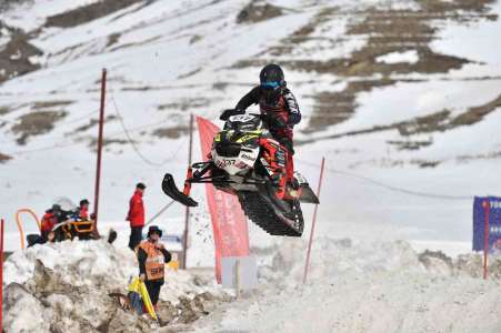 Erciyes’te Dünya Kar Motosikleti Şampiyonası heyecanı başladı