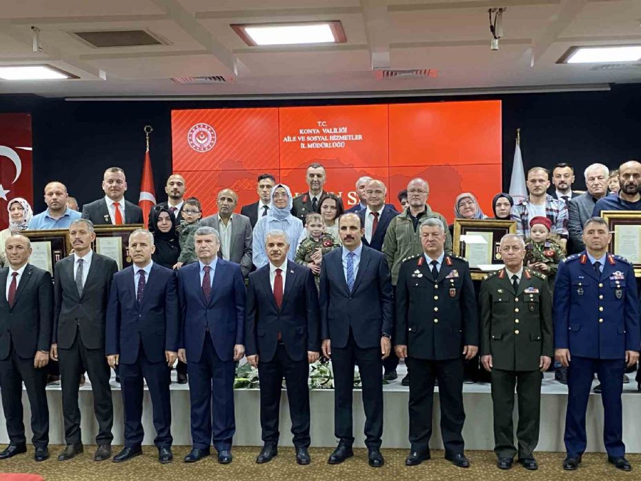 Konya’da Devlet Övünç Madalyası Tevcih Töreni düzenlendi