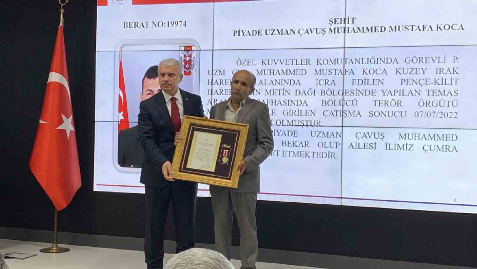 Konya’da Devlet Övünç Madalyası Tevcih Töreni düzenlendi