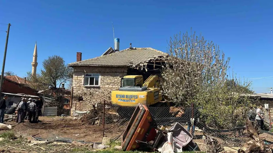 Konya’da ev yangını
