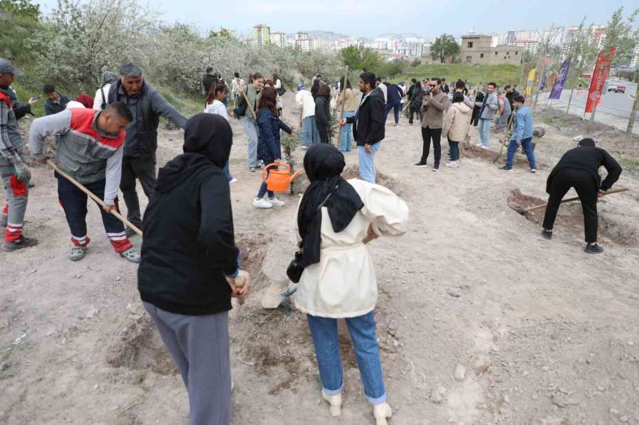 Melikgazi’nin yeşil dokusu güçleniyor