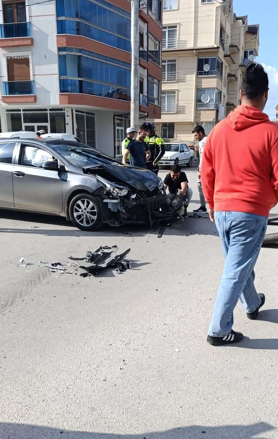 Beyşehir’de kaza anı kamerada