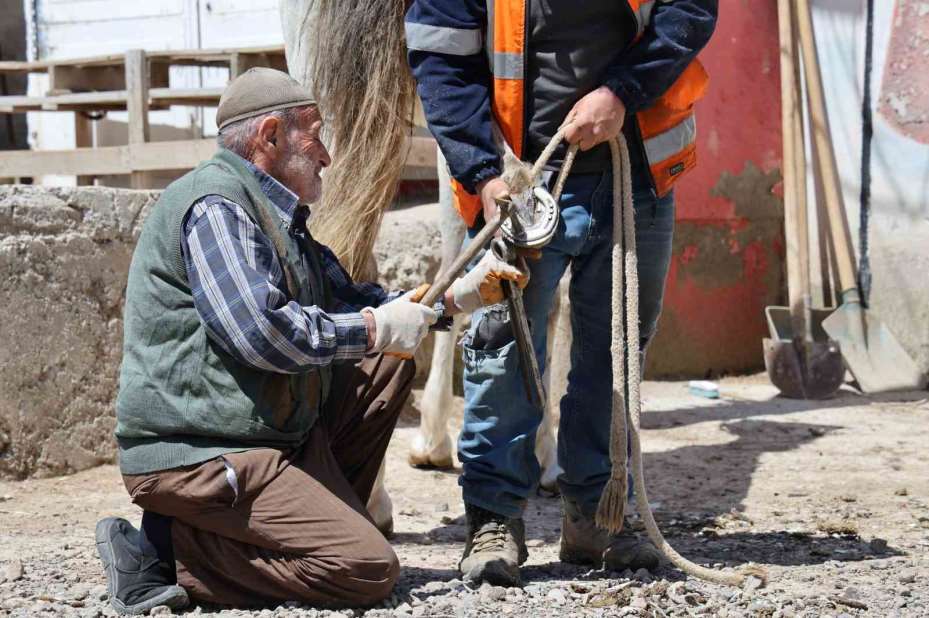77 yaşındaki son nalbant ustası, 63 yıldır mesleğini sürdürüyor