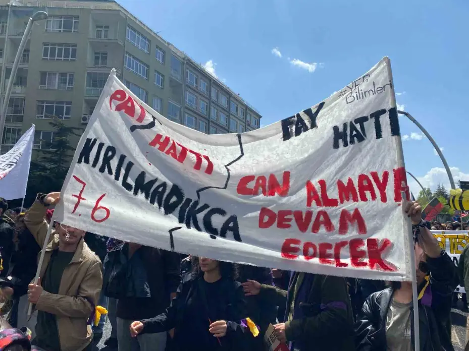 Ankara’da 1 Mayıs yürüyüşü gerçekleşti