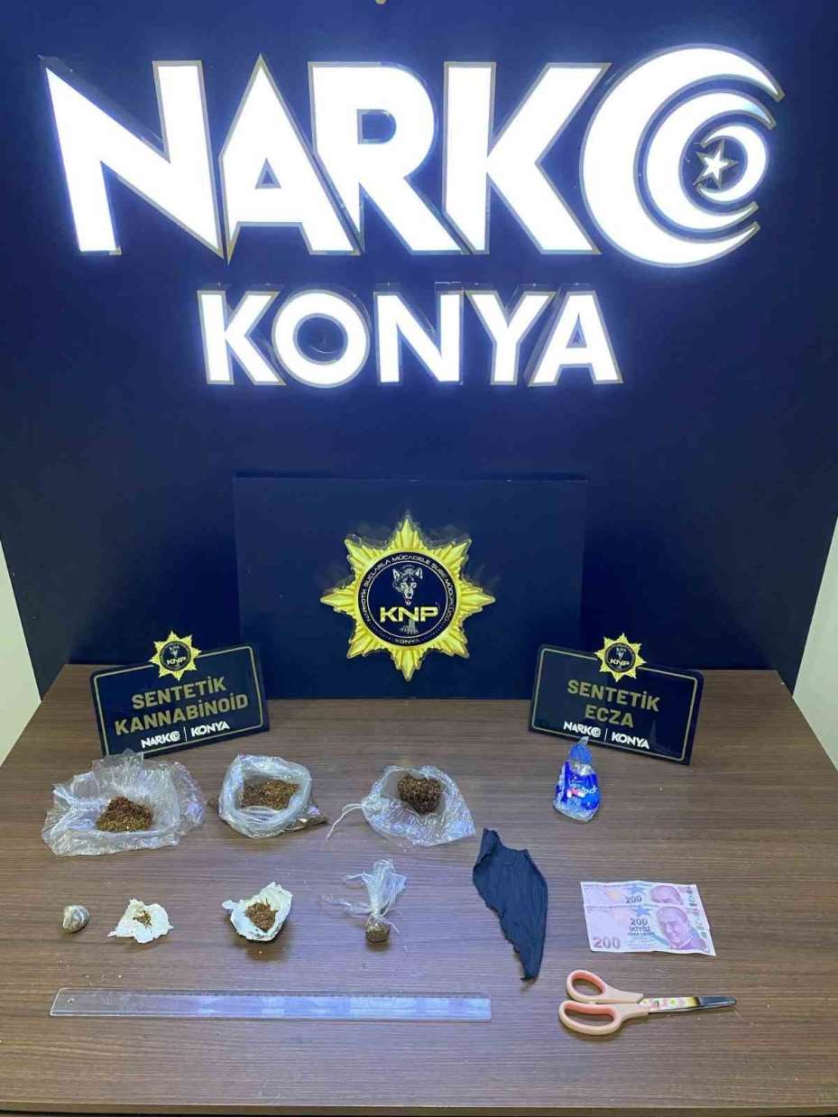 Konya Emniyetinden 1 haftada 38 narkotik operasyonu: 37 tutuklama