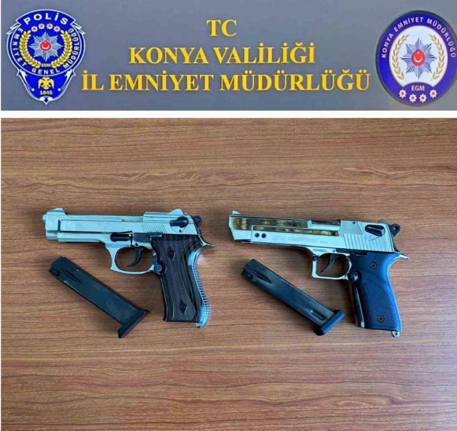 Konya’da havaya ateş açan 2 kişi yakalandı