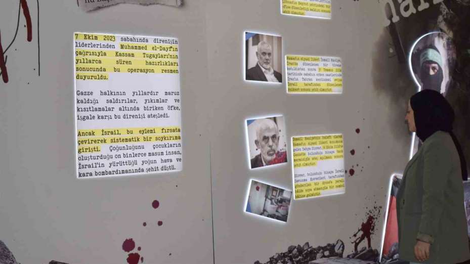 Filistin’deki soykırımı anlatan "Hafıza Sergisi" açıldı
