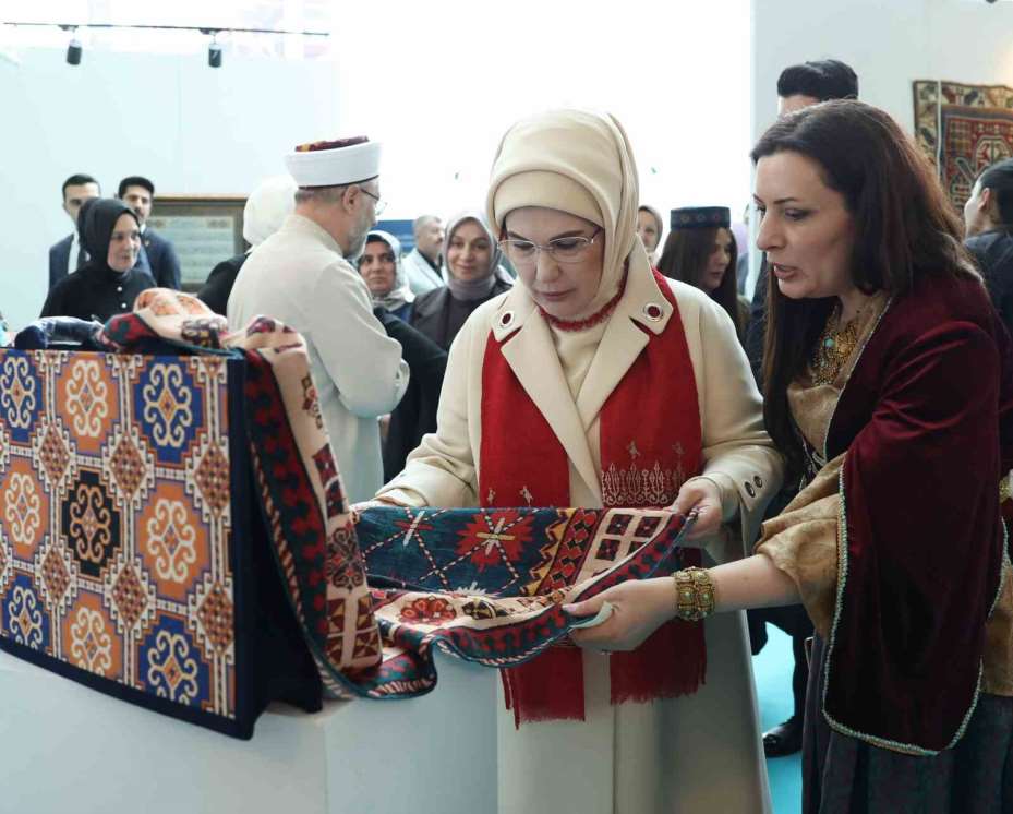 Emine Erdoğan "Uluslararası İslam Sanatları Fuarı"nda konuştu