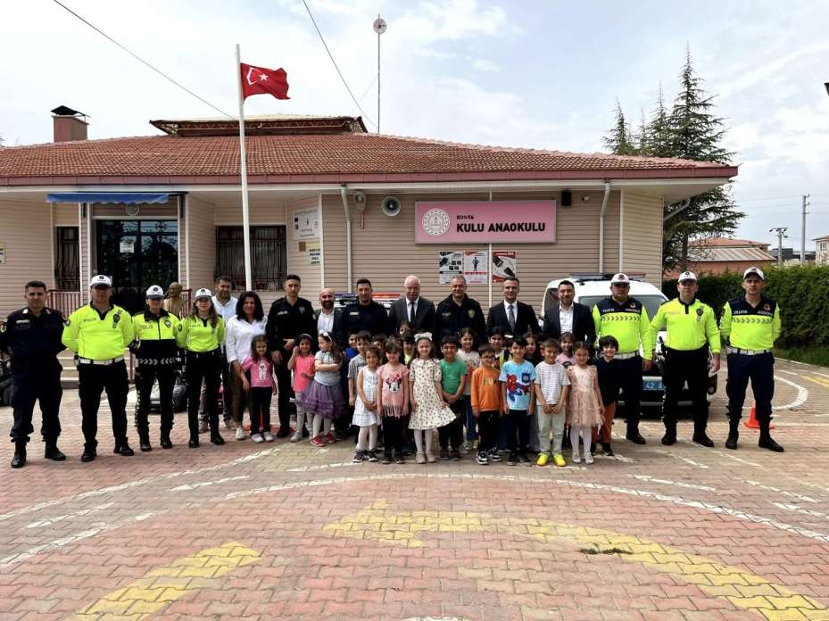 Kulu’da anaokulu öğrencilerine trafik güvenliği eğitimi