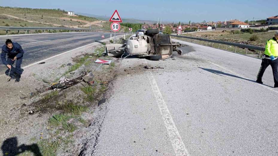 Yozgat’ta minibüs takla attı attı: 1 ölü, 2 yaralı