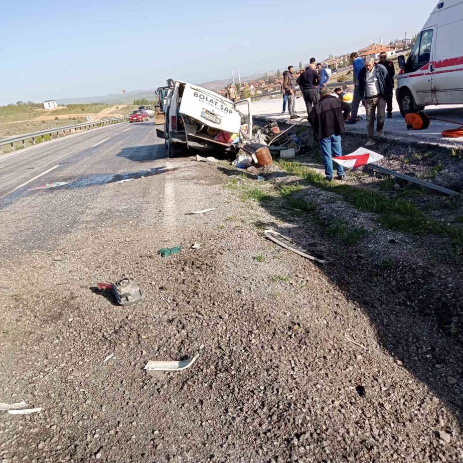 Yozgat’ta minibüs takla attı attı: 1 ölü, 2 yaralı