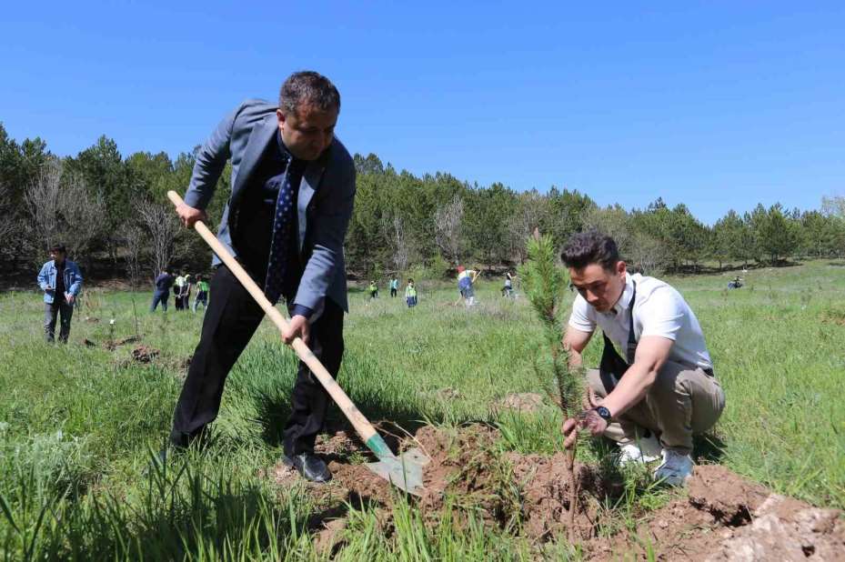 Sivas’ta Türk dünyası öğrencileri fidan dikti