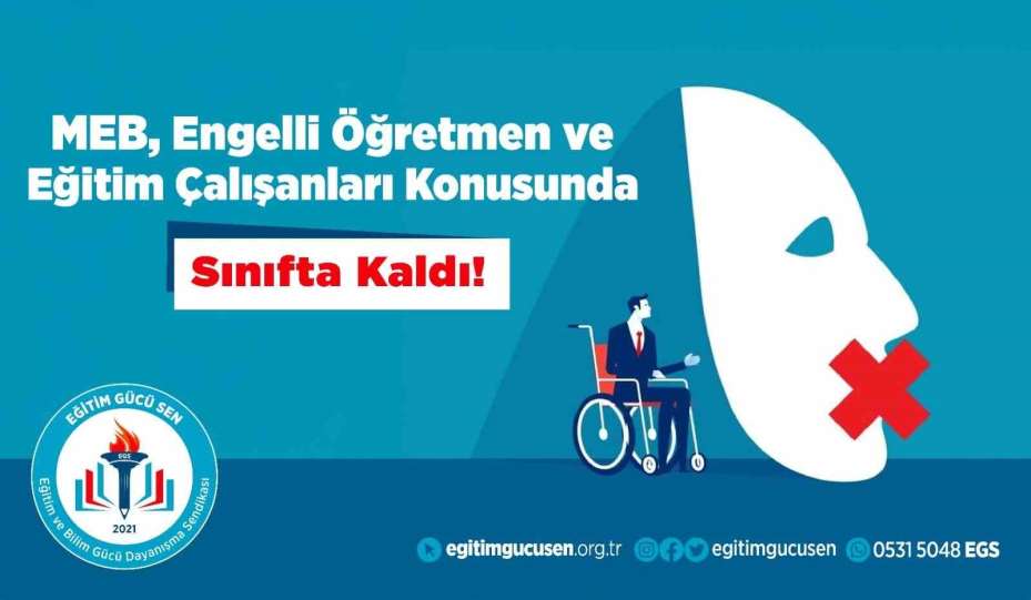 Eğitim Gücü-Sen Engelsiz Eğitim Çalışanları Üst Kurulu, MEB ve YÖK bünyesinde görev yapan engelli öğretmen ve eğitim çalışanlarına yönelik anket çalışması gerçekleştirdi