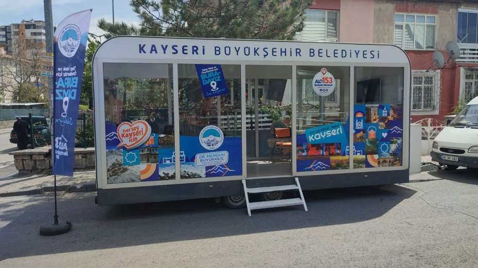 Kayseri Büyükşehir, Mobil Beyaz Masa ile vatandaşla iç içe