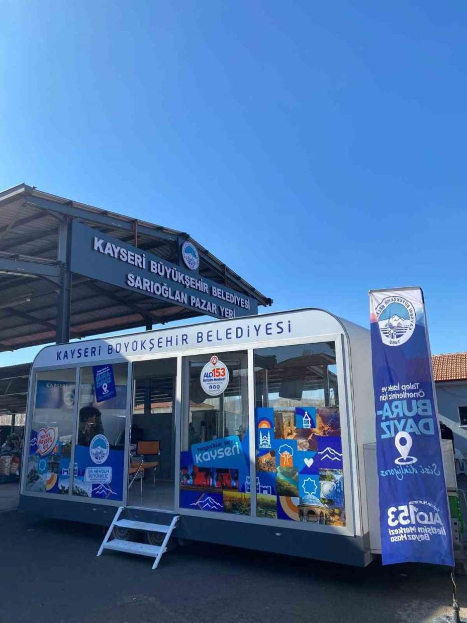 Kayseri Büyükşehir, Mobil Beyaz Masa ile vatandaşla iç içe