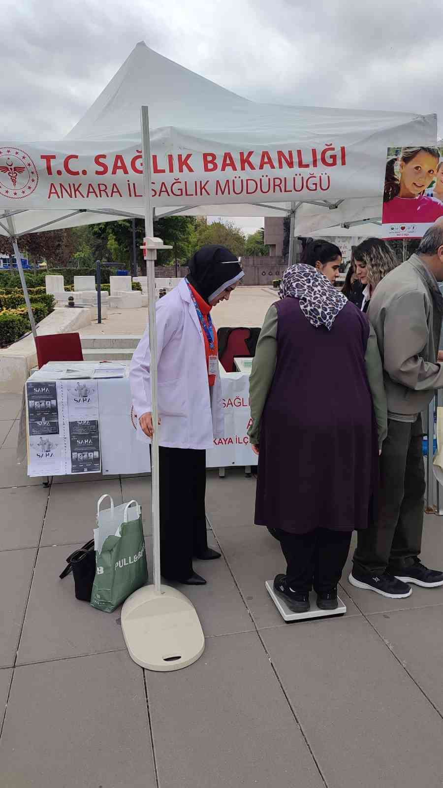 Vücut kitle indeksi ölçümü uygulaması Ankara’da da başladı