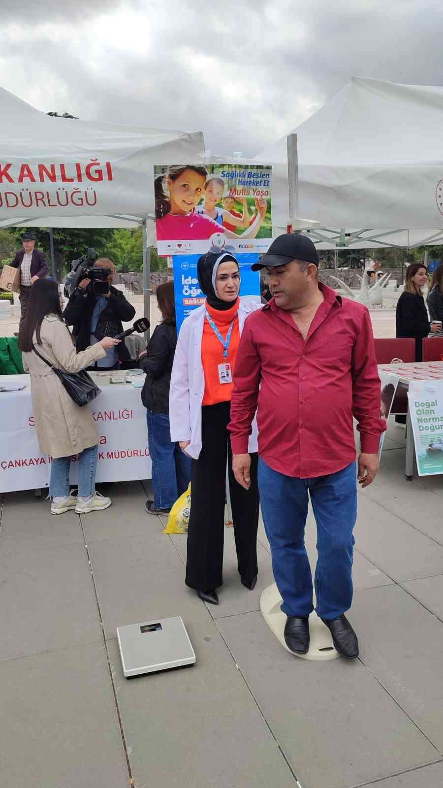 Vücut kitle indeksi ölçümü uygulaması Ankara’da da başladı