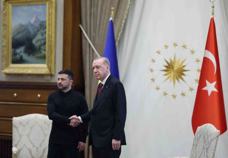 Cumhurbaşkanı Erdoğan, Ukrayna Cumhurbaşkanı Volodimir Zelenskiy ile bir araya geldi.