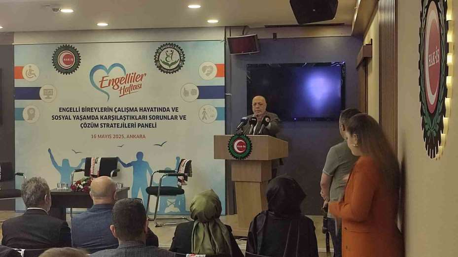 HAK-İŞ Genel Başkanı Arslan: "900 bine yakın HAK-İŞ üyesi içerisinde tespit edebildiğimiz engelli sayımız 5 bin 500 civarında"