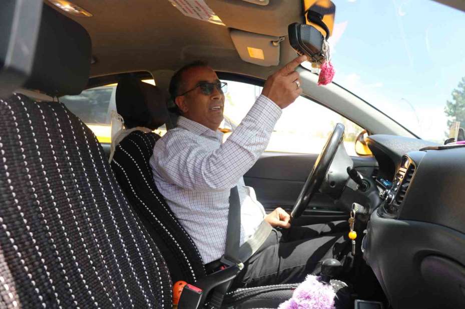Taksisine hijyen köşesi kurdu, müşteri memnuniyeti katlandı
