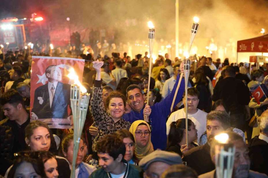 1744 rakımlı Dinek Dağı’nda 19 Mayıs coşkusu